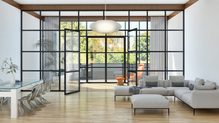 large luxury modern bright interiors apartment Living room illus